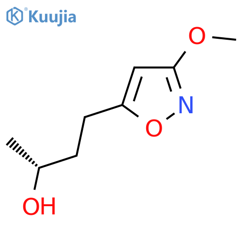 (2R)-4-(3-methoxy-1,2-oxazol-5-yl)butan-2-ol structure