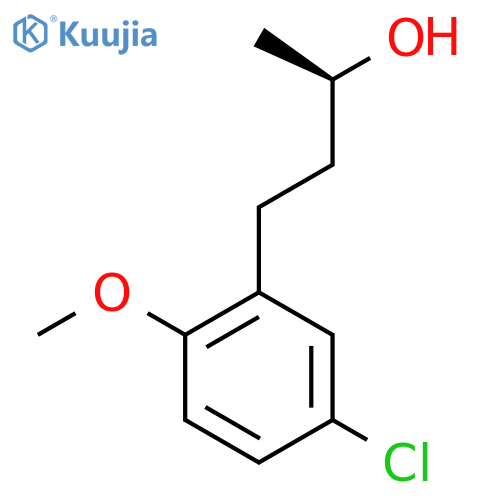 (2R)-4-(5-chloro-2-methoxyphenyl)butan-2-ol structure