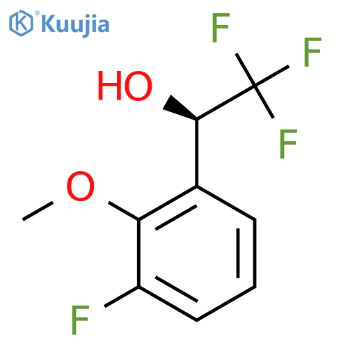 (1R)-2,2,2-trifluoro-1-(3-fluoro-2-methoxyphenyl)ethan-1-ol structure