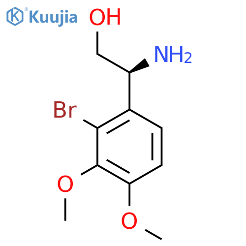 (2S)-2-amino-2-(2-bromo-3,4-dimethoxyphenyl)ethan-1-ol structure