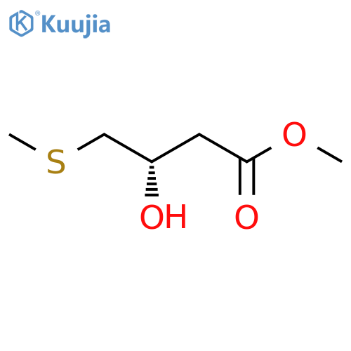 methyl (3S)-3-hydroxy-4-(methylsulfanyl)butanoate structure