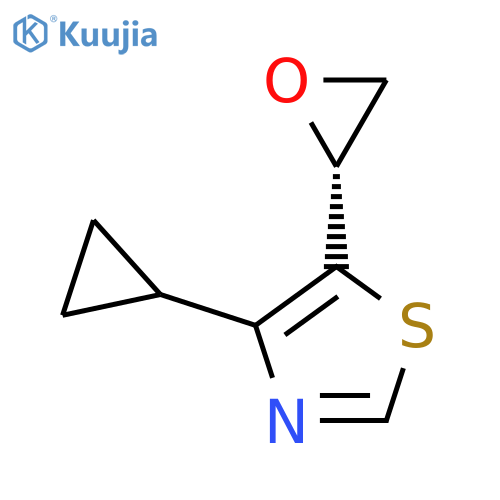 4-cyclopropyl-5-(2R)-oxiran-2-yl-1,3-thiazole structure