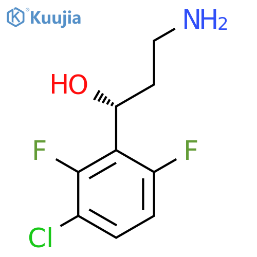 (1R)-3-amino-1-(3-chloro-2,6-difluorophenyl)propan-1-ol structure