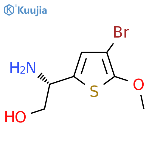 (2S)-2-amino-2-(4-bromo-5-methoxythiophen-2-yl)ethan-1-ol structure