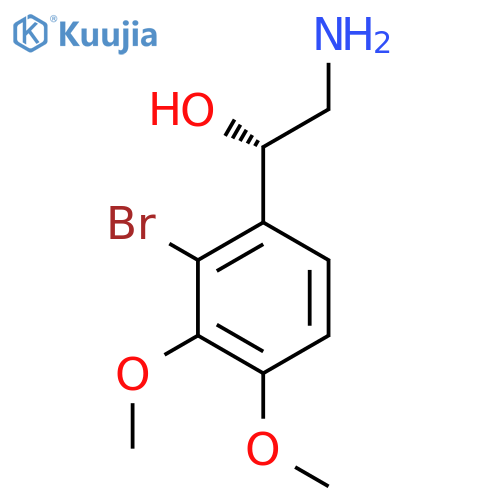 (1S)-2-amino-1-(2-bromo-3,4-dimethoxyphenyl)ethan-1-ol structure
