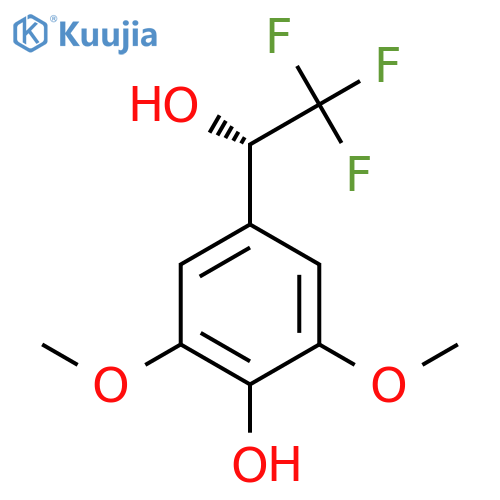 2,6-dimethoxy-4-(1S)-2,2,2-trifluoro-1-hydroxyethylphenol structure