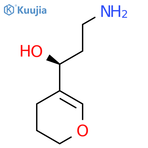 (1S)-3-amino-1-(3,4-dihydro-2H-pyran-5-yl)propan-1-ol structure