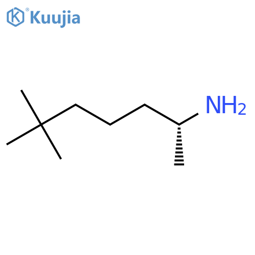 (2R)-6,6-dimethylheptan-2-amine structure