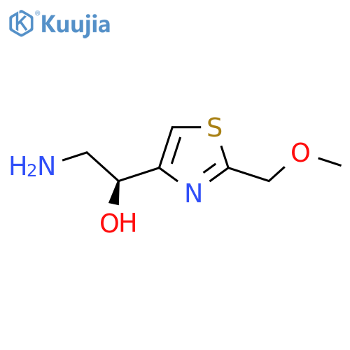 (1S)-2-amino-1-2-(methoxymethyl)-1,3-thiazol-4-ylethan-1-ol structure
