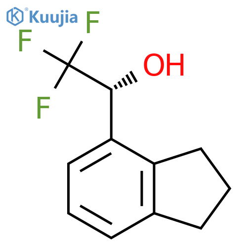 (1R)-1-(2,3-dihydro-1H-inden-4-yl)-2,2,2-trifluoroethan-1-ol structure