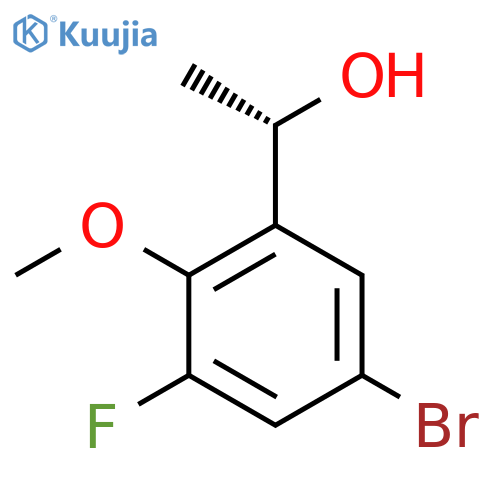 (1S)-1-(5-bromo-3-fluoro-2-methoxyphenyl)ethan-1-ol structure