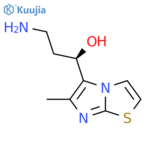 (1R)-3-amino-1-{6-methylimidazo2,1-b1,3thiazol-5-yl}propan-1-ol structure