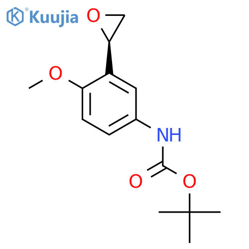 tert-butyl N-{4-methoxy-3-(2R)-oxiran-2-ylphenyl}carbamate structure