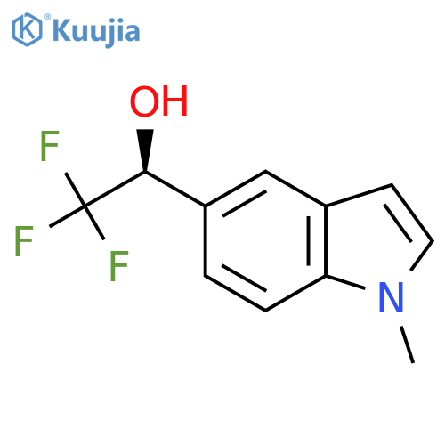 (1S)-2,2,2-trifluoro-1-(1-methyl-1H-indol-5-yl)ethan-1-ol structure