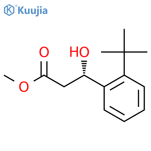 methyl (3S)-3-(2-tert-butylphenyl)-3-hydroxypropanoate structure