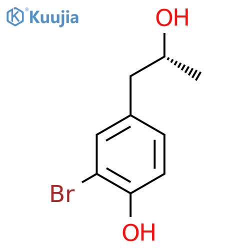 2-bromo-4-(2R)-2-hydroxypropylphenol structure