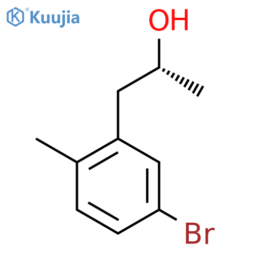(2R)-1-(5-bromo-2-methylphenyl)propan-2-ol structure