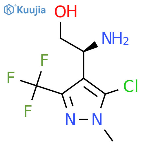(2S)-2-amino-2-5-chloro-1-methyl-3-(trifluoromethyl)-1H-pyrazol-4-ylethan-1-ol structure