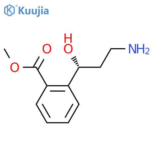 methyl 2-(1R)-3-amino-1-hydroxypropylbenzoate structure