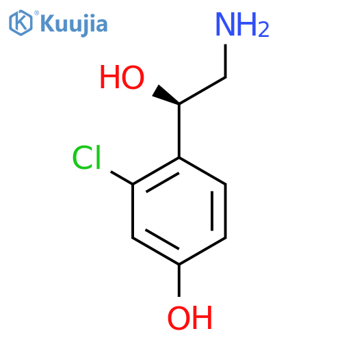 4-(1R)-2-amino-1-hydroxyethyl-3-chlorophenol structure