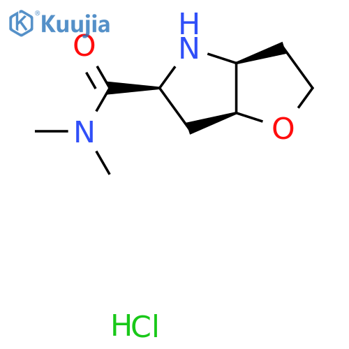rac-(3aR,5R,6aR)-N,N-dimethyl-hexahydro-2H-furo3,2-bpyrrole-5-carboxamide hydrochloride structure