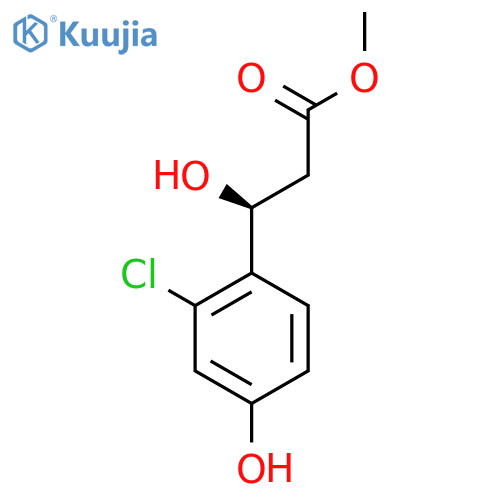methyl (3S)-3-(2-chloro-4-hydroxyphenyl)-3-hydroxypropanoate structure