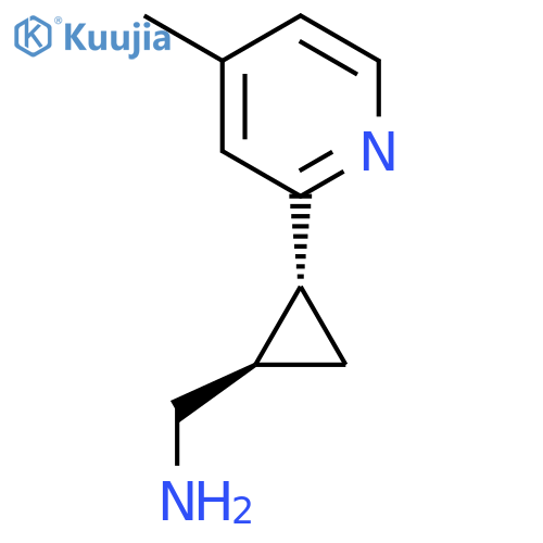 rac-(1R,2R)-2-(4-methylpyridin-2-yl)cyclopropylmethanamine structure