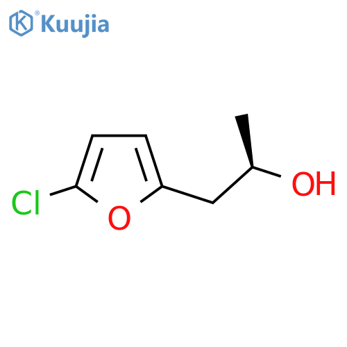 (2R)-1-(5-chlorofuran-2-yl)propan-2-ol structure
