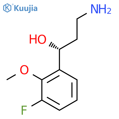 (1R)-3-amino-1-(3-fluoro-2-methoxyphenyl)propan-1-ol structure