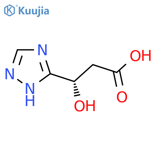 (3S)-3-hydroxy-3-(1H-1,2,4-triazol-3-yl)propanoic acid structure
