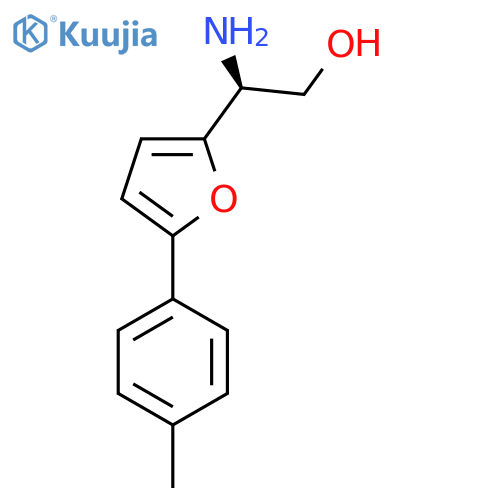 (2S)-2-amino-2-5-(4-methylphenyl)furan-2-ylethan-1-ol structure