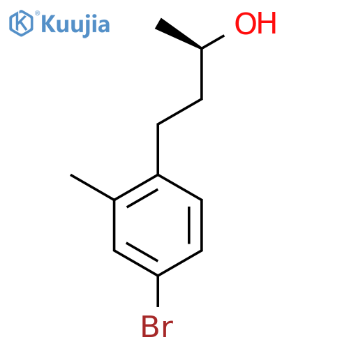 (2R)-4-(4-bromo-2-methylphenyl)butan-2-ol structure
