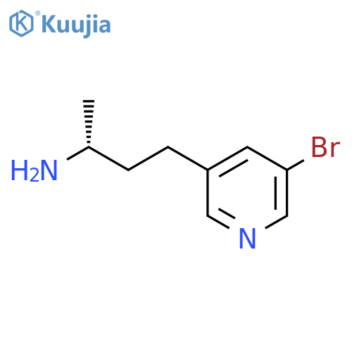 (2R)-4-(5-bromopyridin-3-yl)butan-2-amine structure