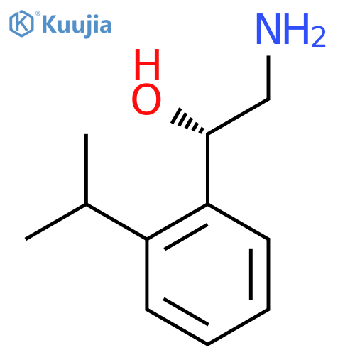 (1S)-2-amino-1-2-(propan-2-yl)phenylethan-1-ol structure