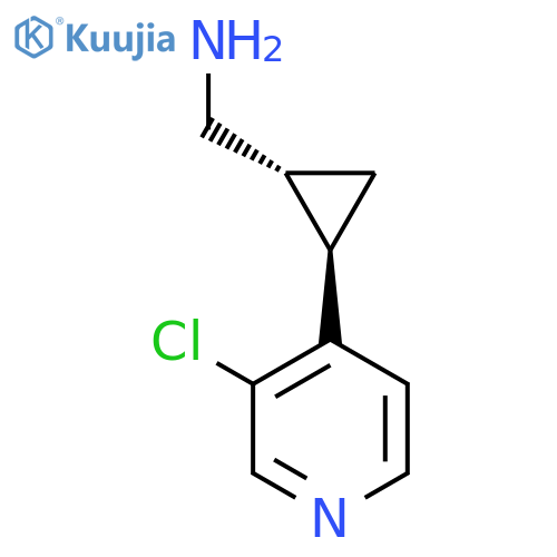 rac-(1R,2R)-2-(3-chloropyridin-4-yl)cyclopropylmethanamine structure