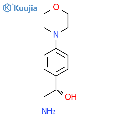 (1S)-2-amino-1-4-(morpholin-4-yl)phenylethan-1-ol structure