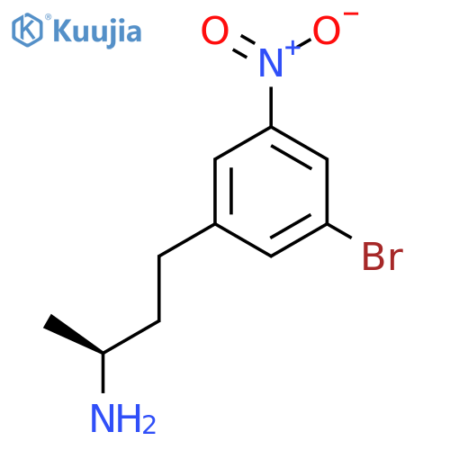 (2S)-4-(3-bromo-5-nitrophenyl)butan-2-amine structure
