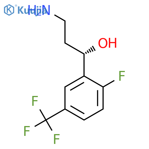 (1S)-3-amino-1-2-fluoro-5-(trifluoromethyl)phenylpropan-1-ol structure