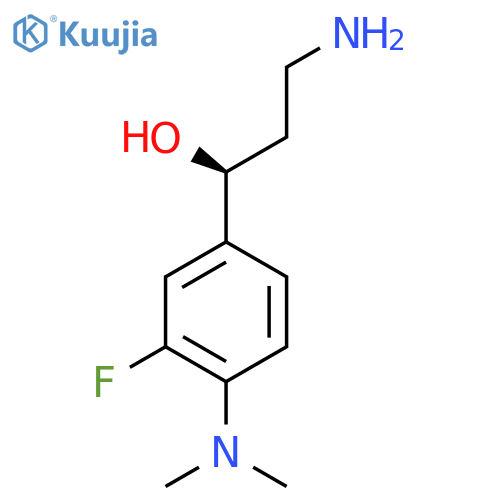 (1S)-3-amino-1-4-(dimethylamino)-3-fluorophenylpropan-1-ol structure