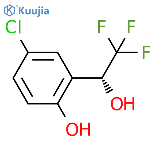 4-chloro-2-(1R)-2,2,2-trifluoro-1-hydroxyethylphenol structure