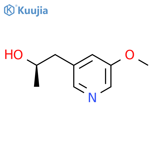 (2R)-1-(5-methoxypyridin-3-yl)propan-2-ol structure