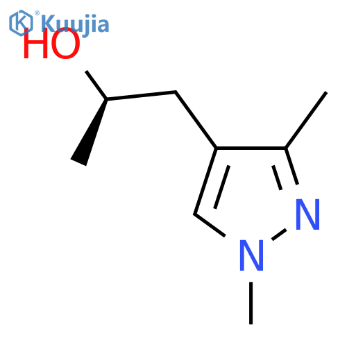 (2R)-1-(1,3-dimethyl-1H-pyrazol-4-yl)propan-2-ol structure