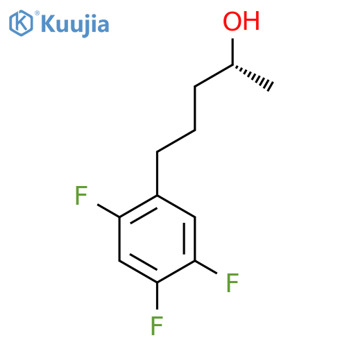 (2R)-5-(2,4,5-trifluorophenyl)pentan-2-ol structure