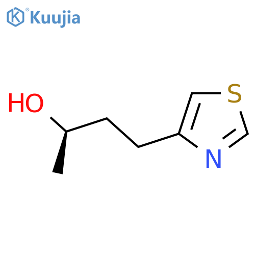 (2R)-4-(1,3-thiazol-4-yl)butan-2-ol structure