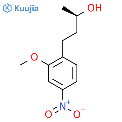 (2R)-4-(2-methoxy-4-nitrophenyl)butan-2-ol structure