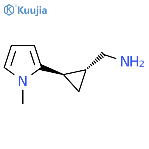 rac-(1R,2R)-2-(1-methyl-1H-pyrrol-2-yl)cyclopropylmethanamine structure