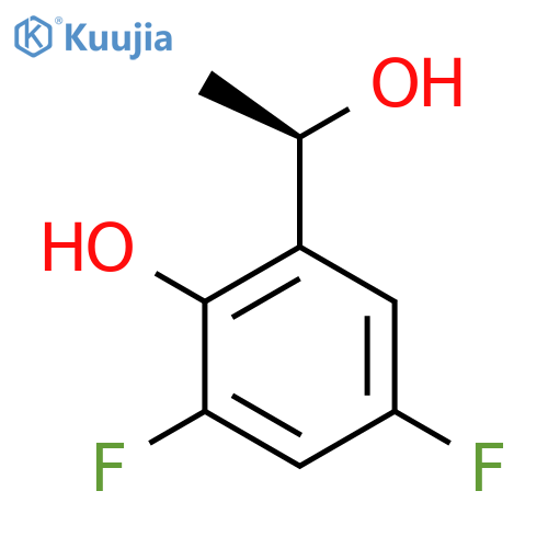 2,4-difluoro-6-(1R)-1-hydroxyethylphenol structure