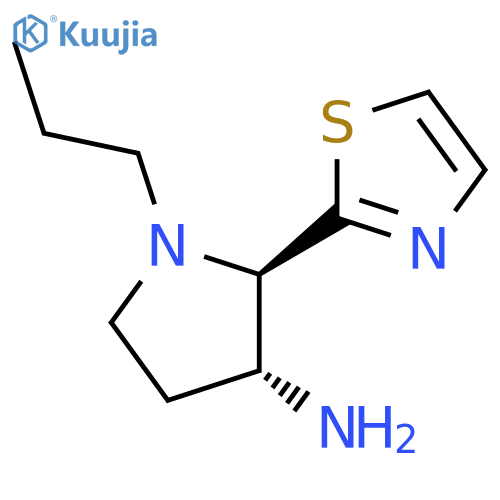 1-propyl-2-(1,3-thiazol-2-yl)pyrrolidin-3-amine structure