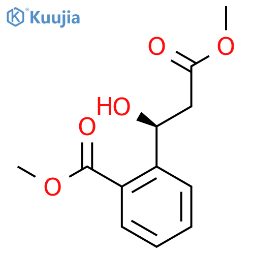 methyl 2-(1S)-1-hydroxy-3-methoxy-3-oxopropylbenzoate structure