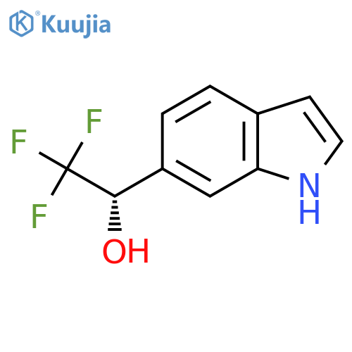 (1S)-2,2,2-trifluoro-1-(1H-indol-6-yl)ethan-1-ol structure
